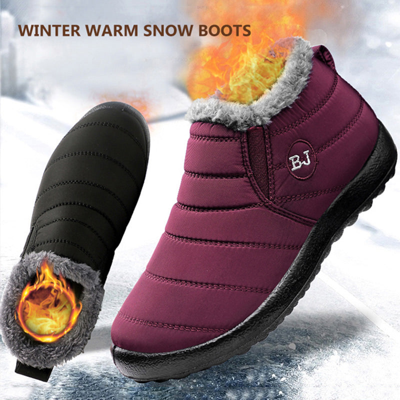 Waterproof fur-lined winter snow boots - MRSLM