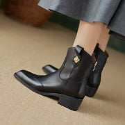 women's retro leather ankle boots, view 8 - MRSLM