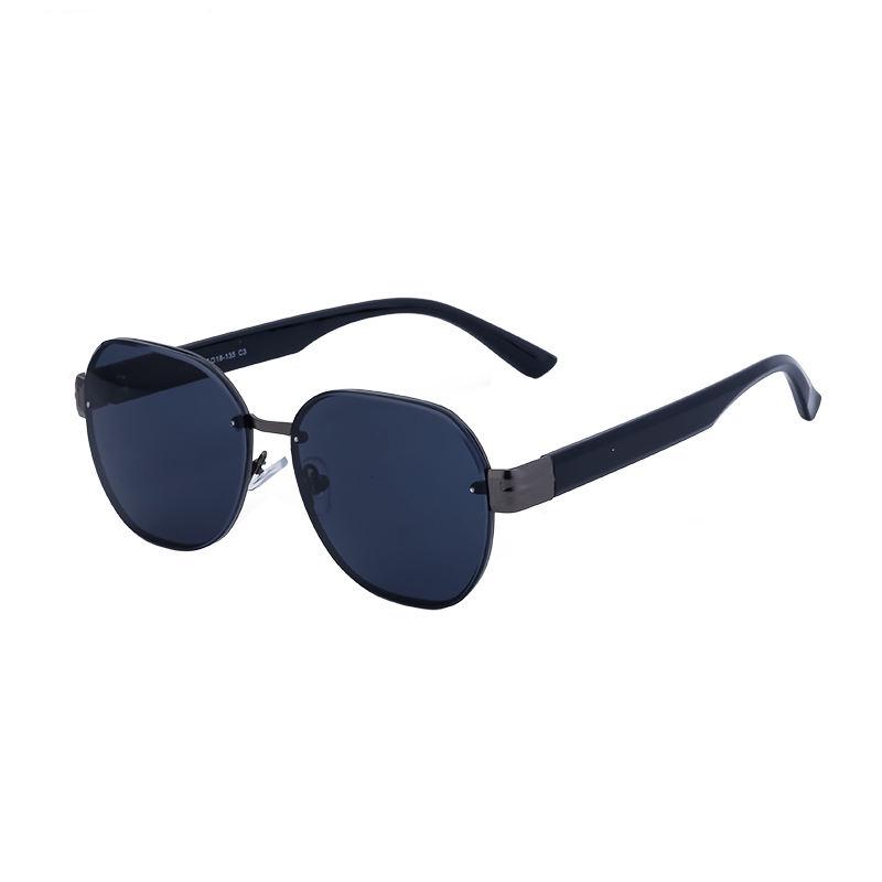 oversized rimless round sunglasses, view 4 - MRSLM