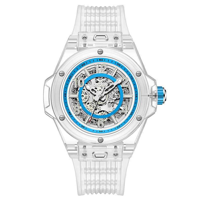 Men's transparent automatic mechanical watch, view 8 - MRSLM