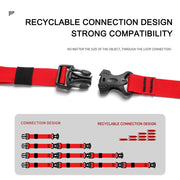 nylon cargo tie down strap with cam buckle, view 7 - MRSLM