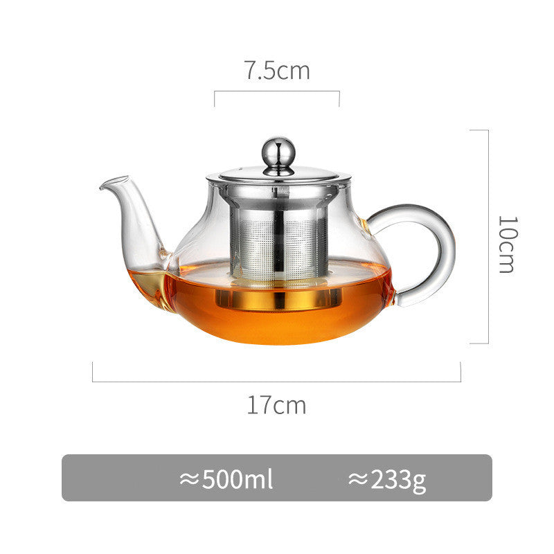 transparent glass heating kettle, view 2 - MRSLM