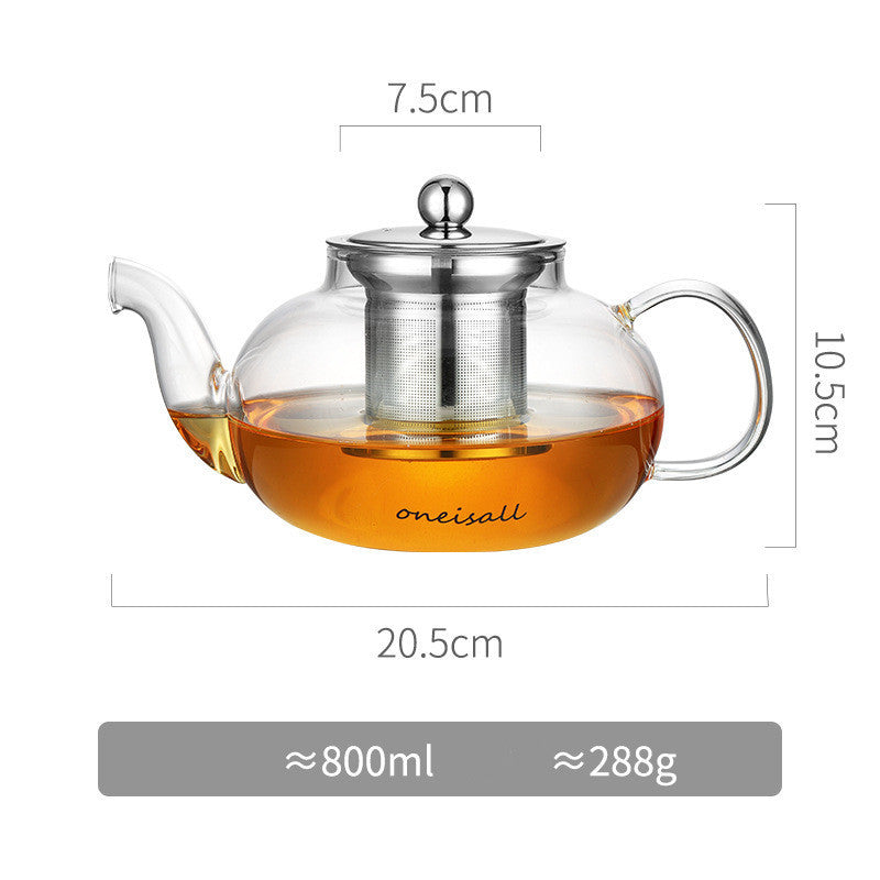 transparent glass heating kettle, view 4 - MRSLM