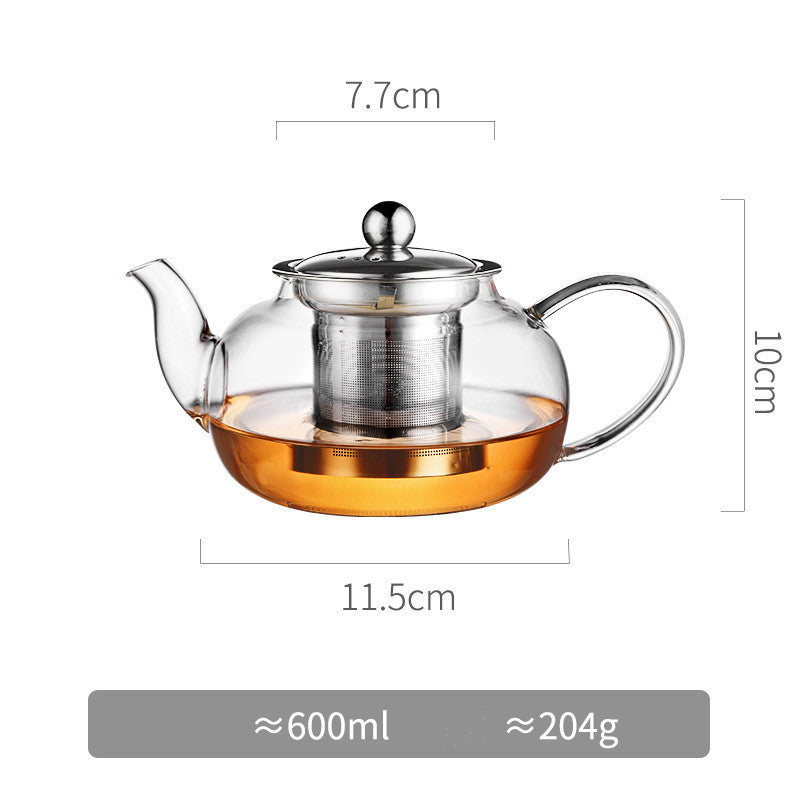 transparent glass heating kettle, view 5 - MRSLM