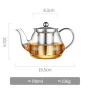 transparent glass heating kettle, view 3 - MRSLM