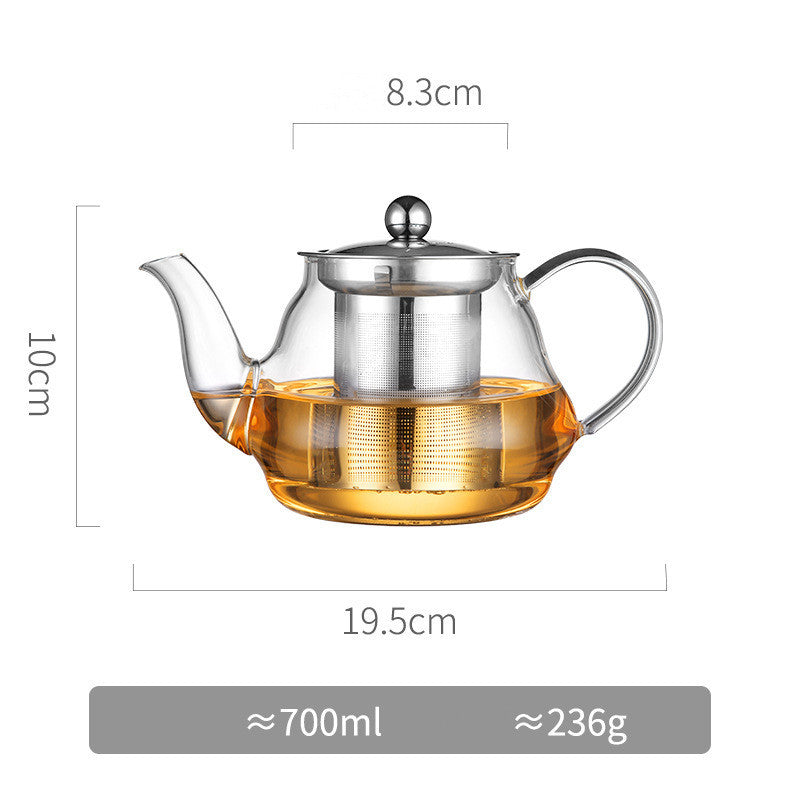 transparent glass heating kettle, view 3 - MRSLM
