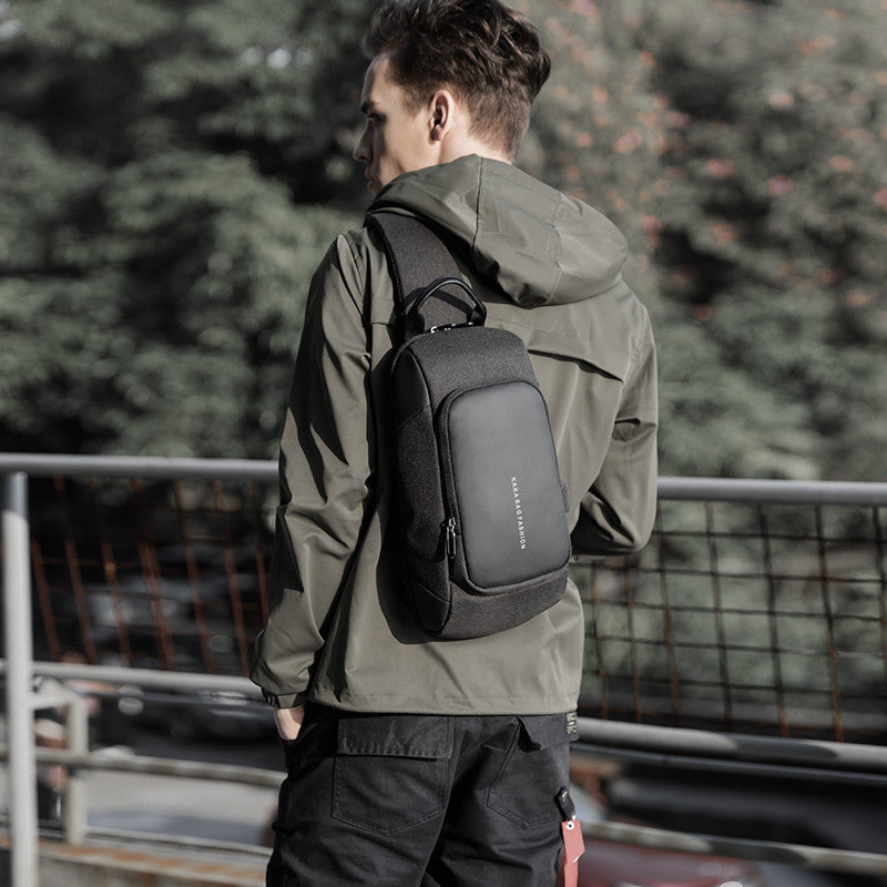 men's Oxford shoulder chest bag, view 3 - MRSLM