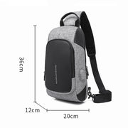 men's Oxford shoulder chest bag, view 2 - MRSLM