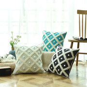 Tufted Moroccan-style pillow cover, view 2 - MRSLM