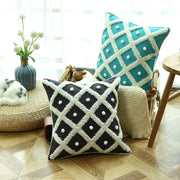 Tufted Moroccan-style pillow cover, view 3 - MRSLM
