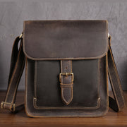 Men's retro leather messenger bag - MRSLM