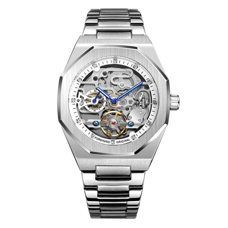 automatic skeleton mechanical watch, view 2 - MRSLM