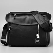 men's PU messenger bag, view 4 - MRSLM