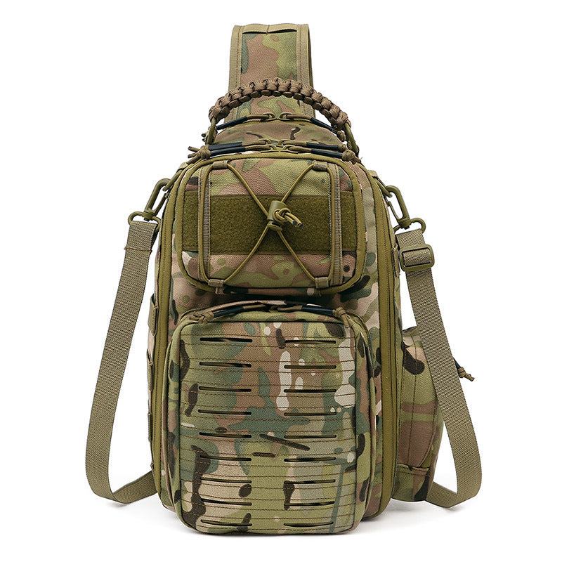 camo outdoor chest bag, view 3 - MRSLM