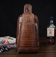 crocodile pattern chest bag, view 6 - MRSLM