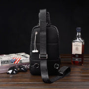 crocodile pattern chest bag, view 4 - MRSLM