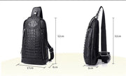 crocodile pattern chest bag, view 7 - MRSLM
