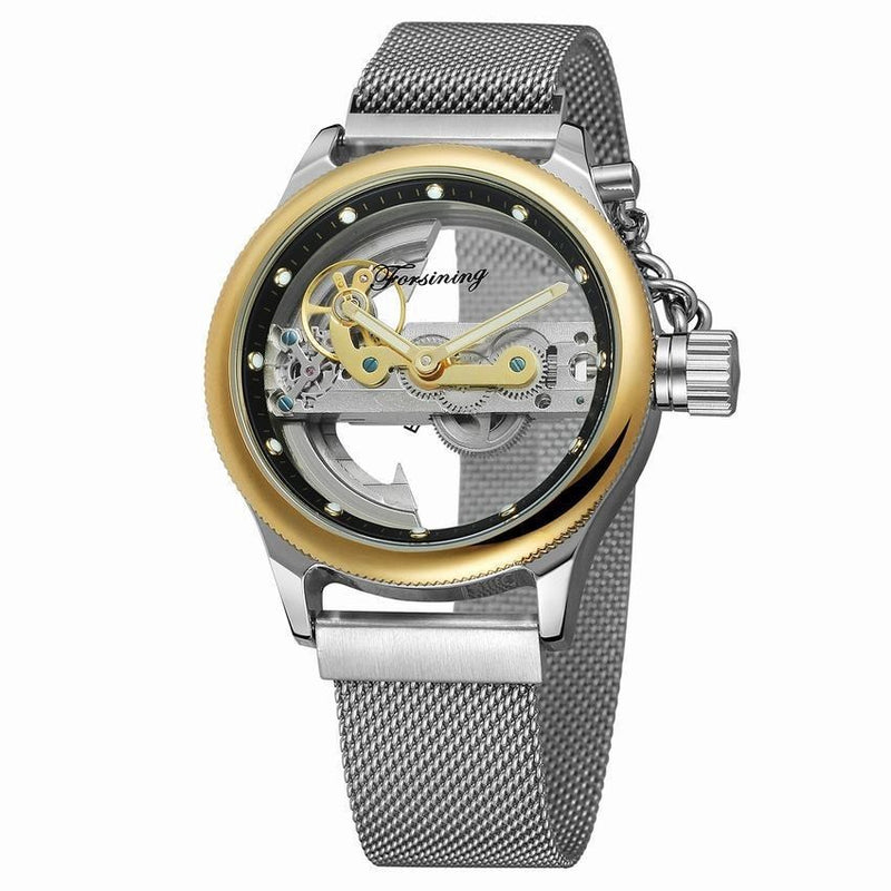 mesh belt automatic mechanical watch, view 2 - MRSLM