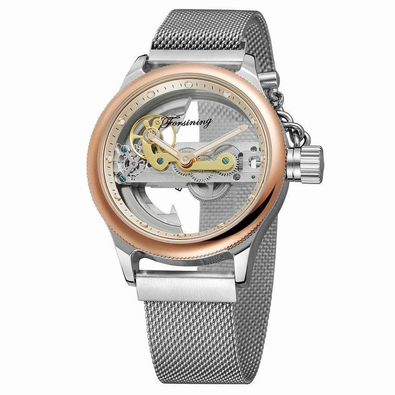 mesh belt automatic mechanical watch, view 3 - MRSLM