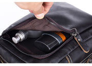 Men's leather messenger bag, view 10 - MRSLM