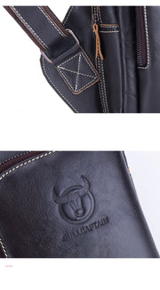Men's leather messenger bag, view 7 - MRSLM