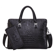 men's pu leather messenger briefcase, view 7 - MRSLM