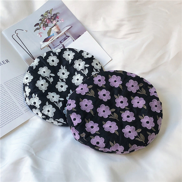 sweet flower beret hat, view 3 - MRSLM