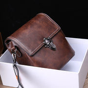 small leather messenger bag, view 2 - MRSLM