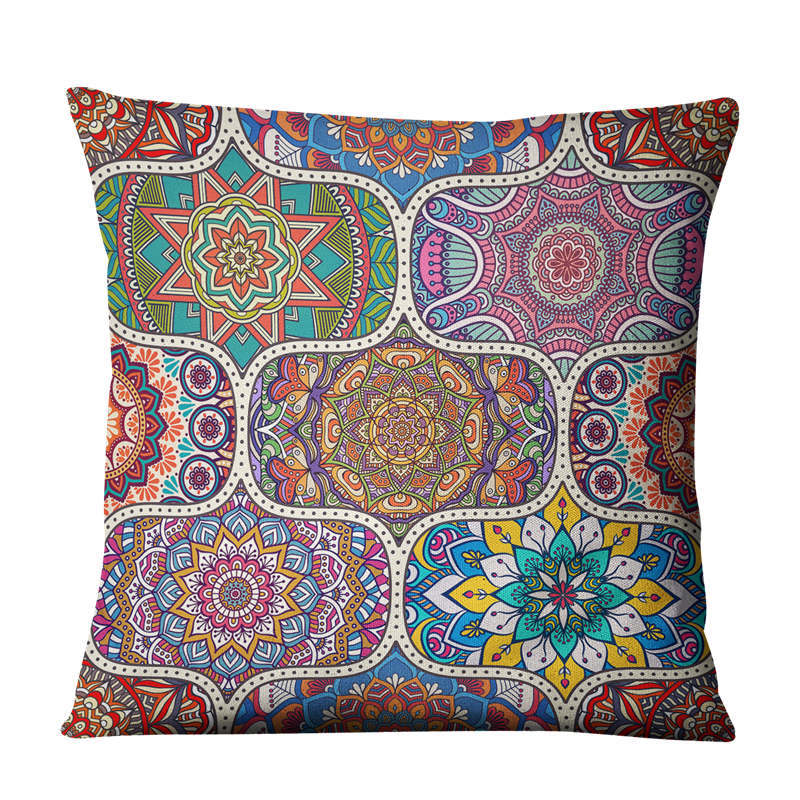 linen cushion cover, view 4 - MRSLM