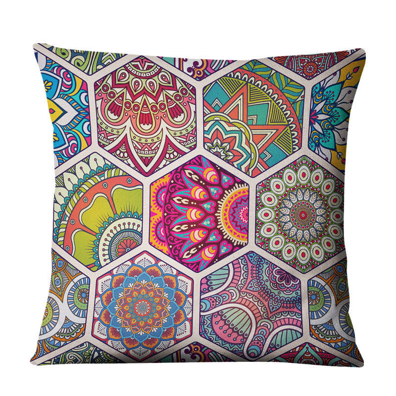 linen cushion cover, view 5 - MRSLM