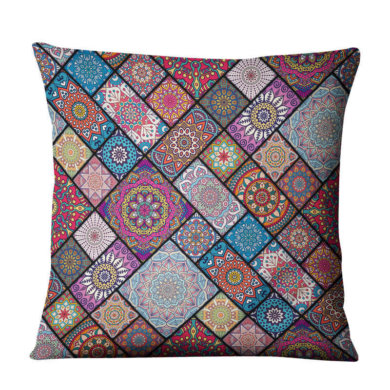 linen cushion cover, view 3 - MRSLM