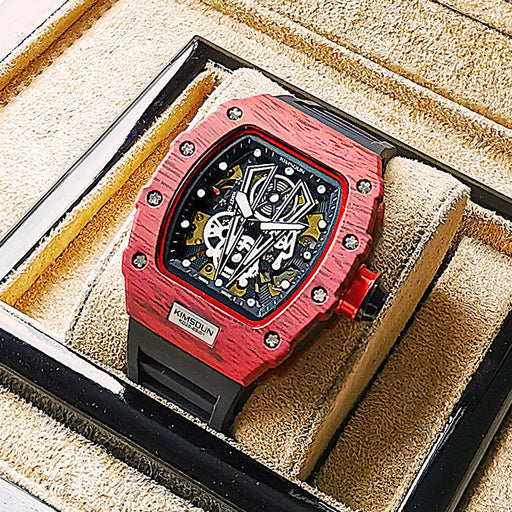 wine barrel mechanical watch, view 3 - MRSLM