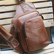 Men's leather messenger bag - MRSLM