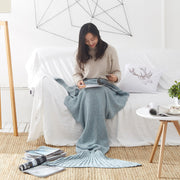 Knitted mermaid tail blanket, view 10 - MRSLM