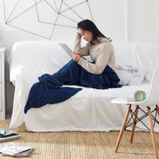 Knitted mermaid tail blanket, view 11 - MRSLM