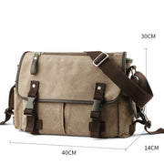 canvas messenger bag, view 5 - MRSLM