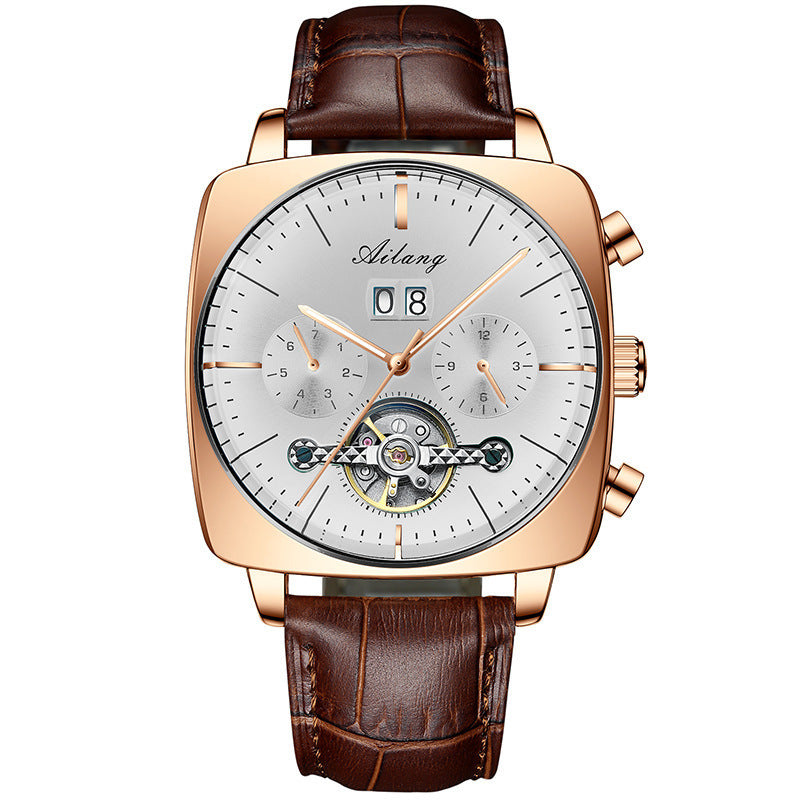 square hollow mechanical watch, view 4 - MRSLM