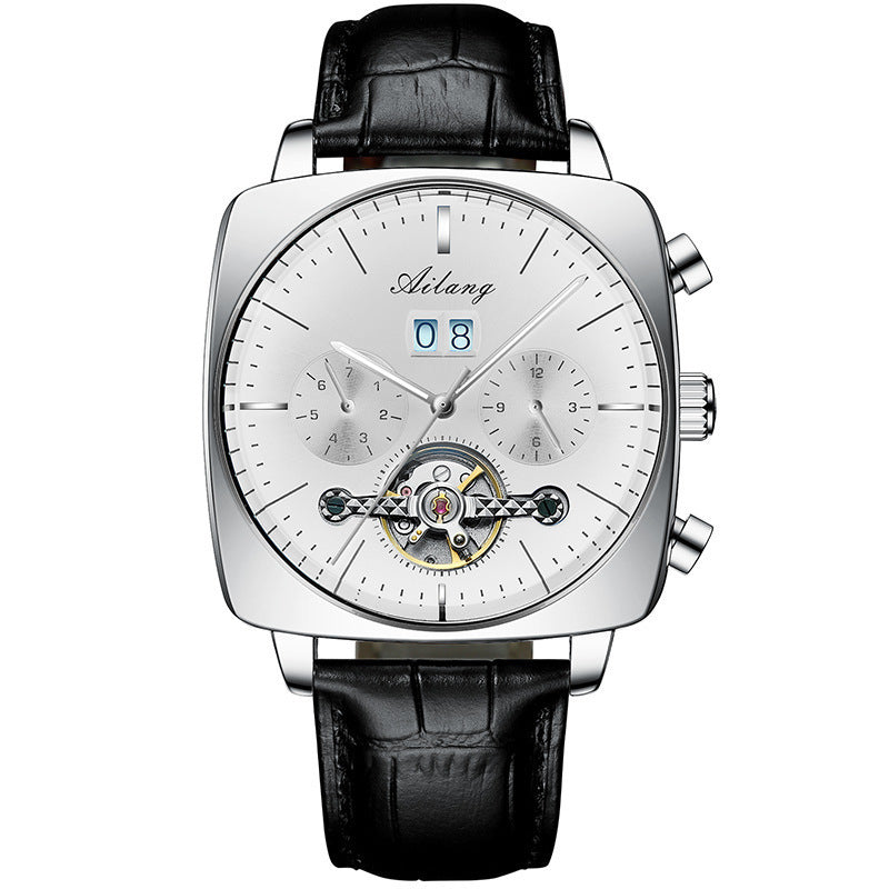 square hollow mechanical watch, view 5 - MRSLM