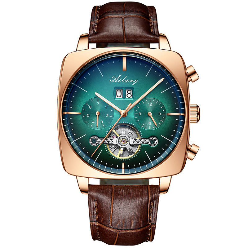 square hollow mechanical watch, view 6 - MRSLM