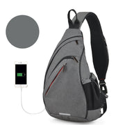 men's triangle messenger bag, view 5 - MRSLM