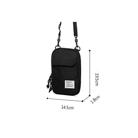 solid color small messenger bag, view 3 - MRSLM