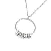 circle pendant necklace, view 2 - MRSLM