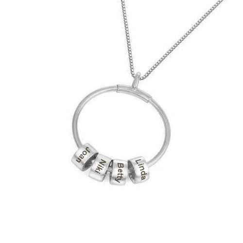circle pendant necklace, view 2 - MRSLM
