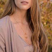 circle pendant necklace, view 3 - MRSLM
