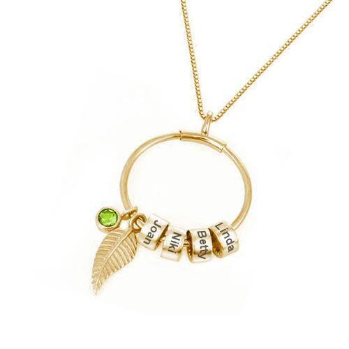 circle pendant necklace, view 4 - MRSLM