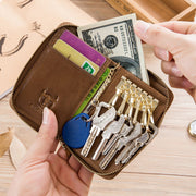leather car key case, view 5 - MRSLM