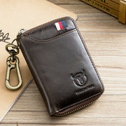 leather car key case, view 2 - MRSLM