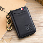 leather car key case, view 3 - MRSLM