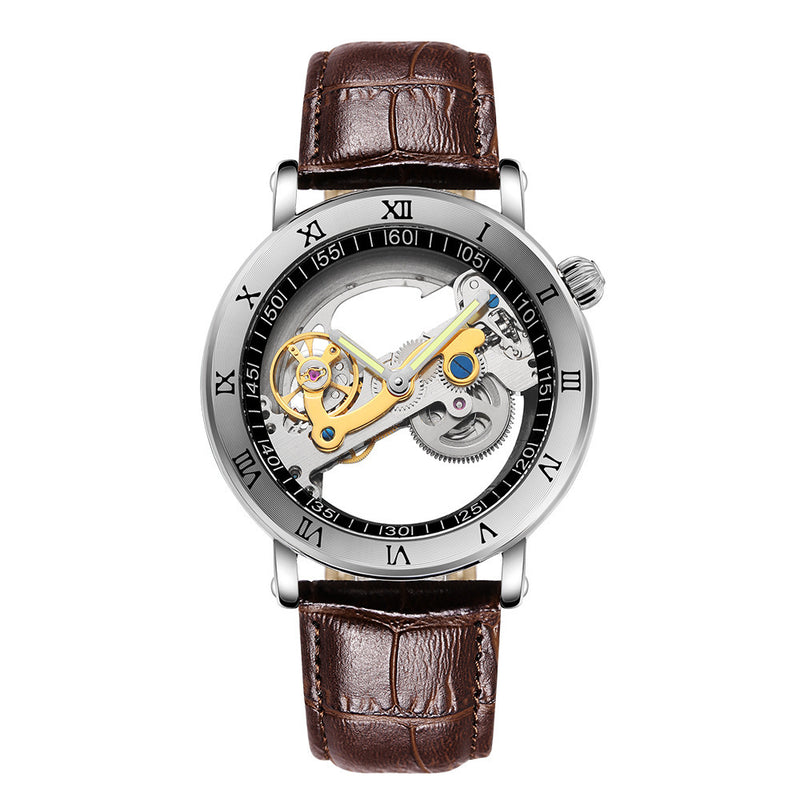 luminous hollow mechanical watch, view 4 - MRSLM