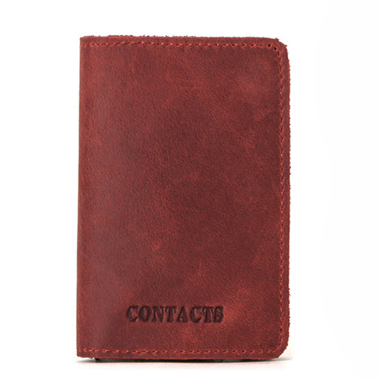 tri-fold cowhide card holder - MRSLM